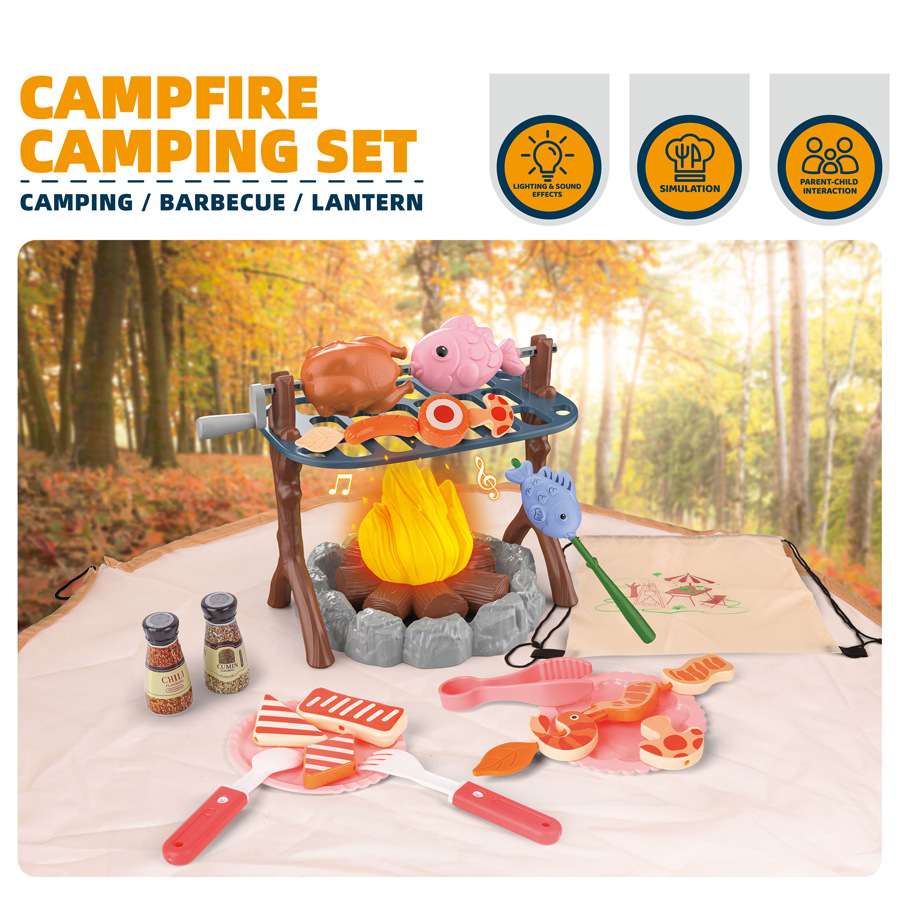 Outdoor Adventure Tent - Kids Outdoor Adventure Tool Set Campfire