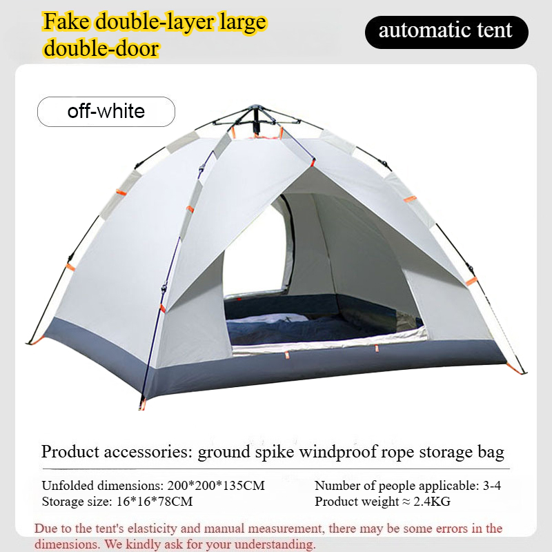 Outdoor Adventure Tent - Automatic Pop Up Camping Tent, Waterproof