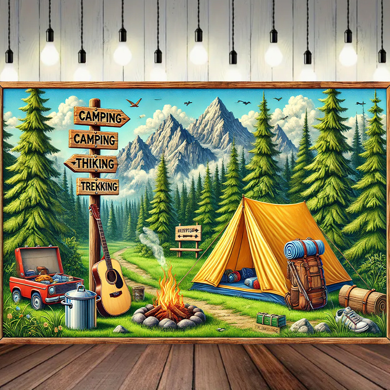 Outdoor Adventure Background - 1 camping and outdoor adventure background,