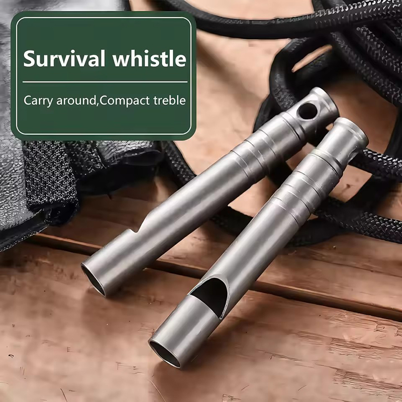 Outdoor Adventure Youtube - New Titanium Emergency Survival Whistle with
