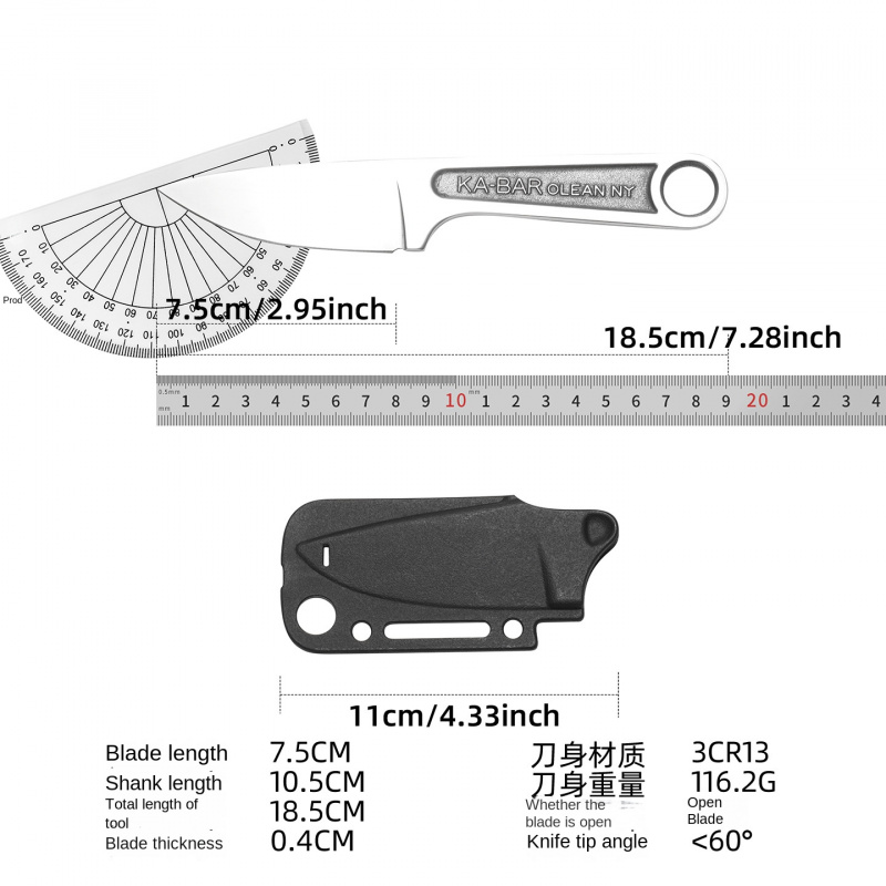 KA-BAR 1119 Small Straight Wre - огляд і ціна Survival Knife Full Tang