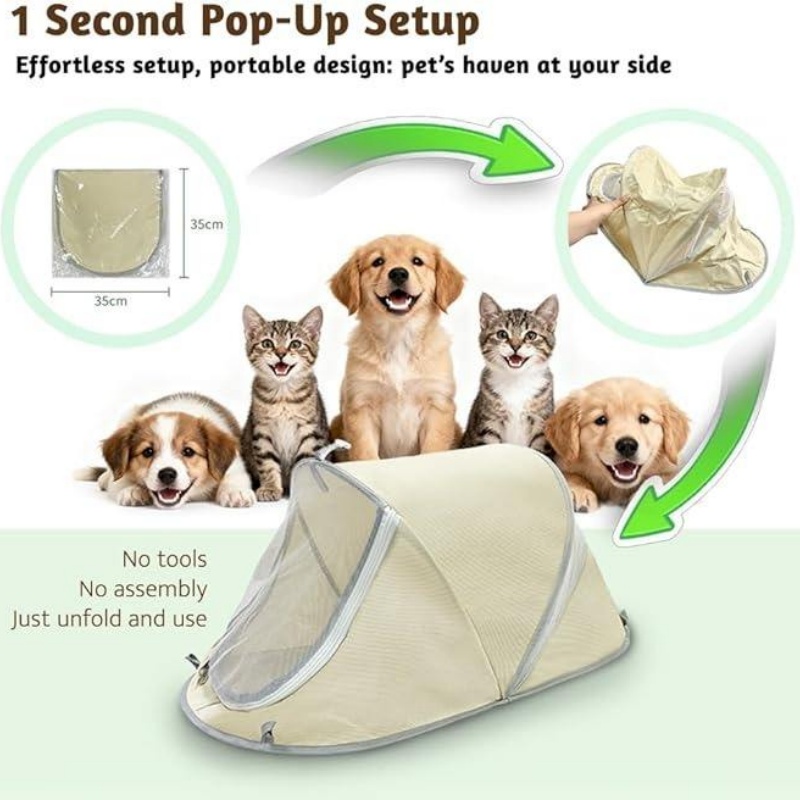 Portable Pop Up Dog Tent Sun P - огляд і ціна Outdoor Adventure Tent