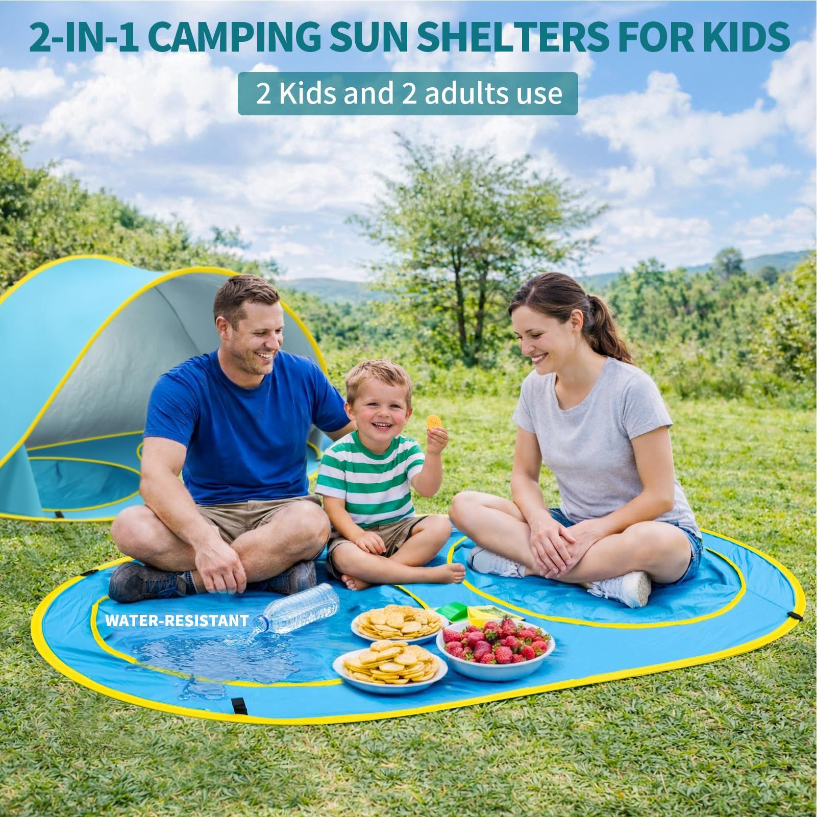 Kid Beach Tent With Pool UV Pr - огляд і ціна Outdoor Adventure Tent