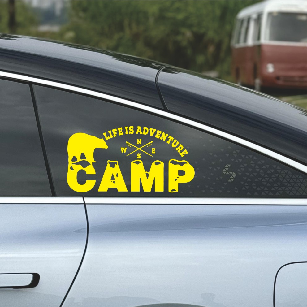 Off-Road Camping Car Sticker B - огляд і ціна Outdoor Adventure Words