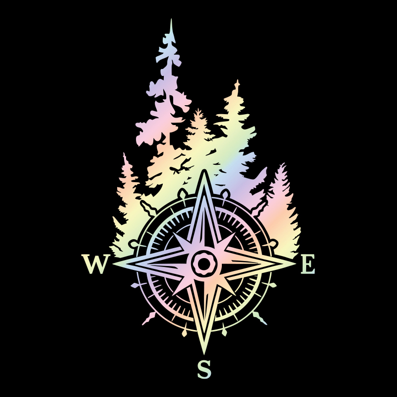 Forest Compass Car Stickers De - огляд і ціна Outdoor Adventure Words