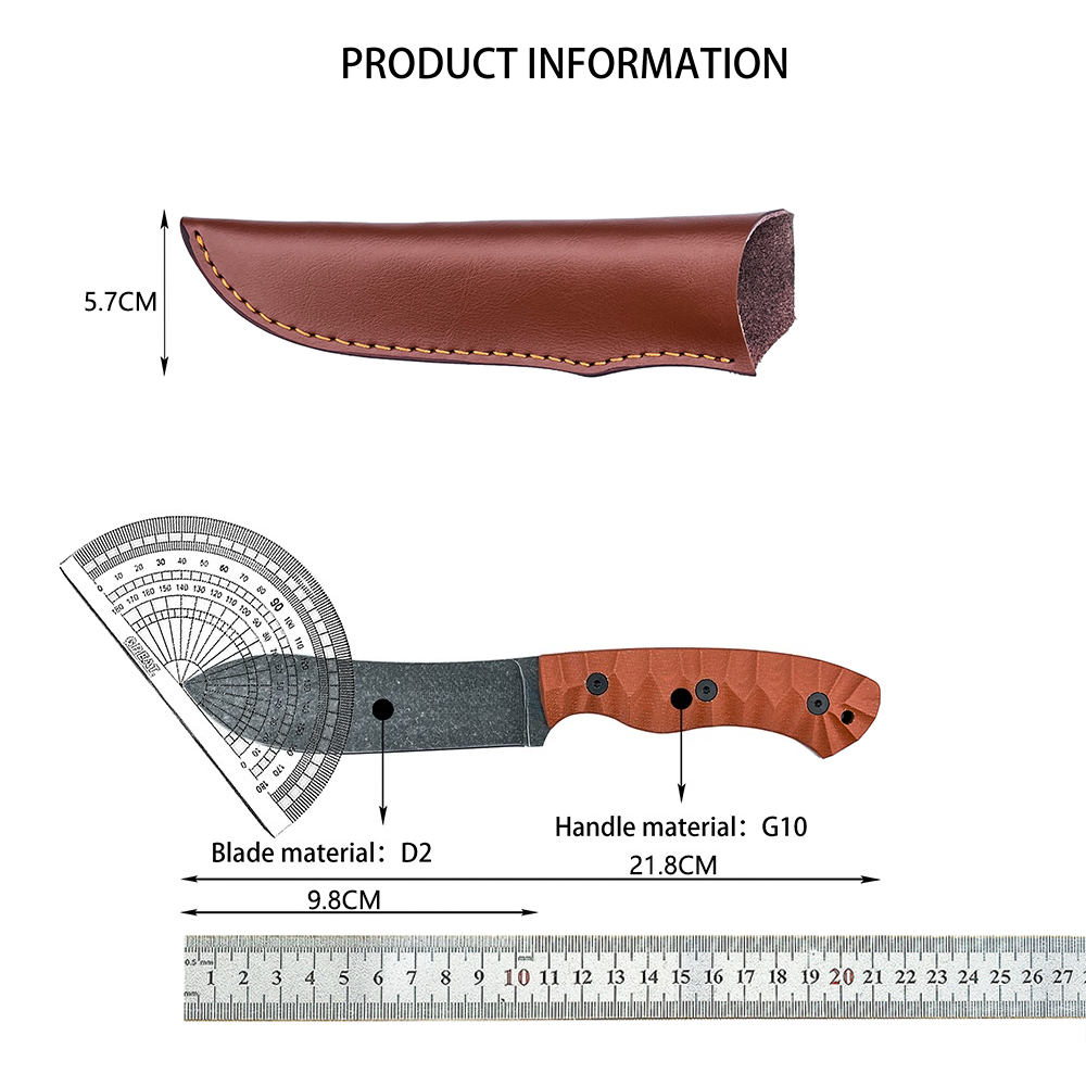 Durable Camping Fishing Portab - огляд і ціна Survival Knife Full Tang
