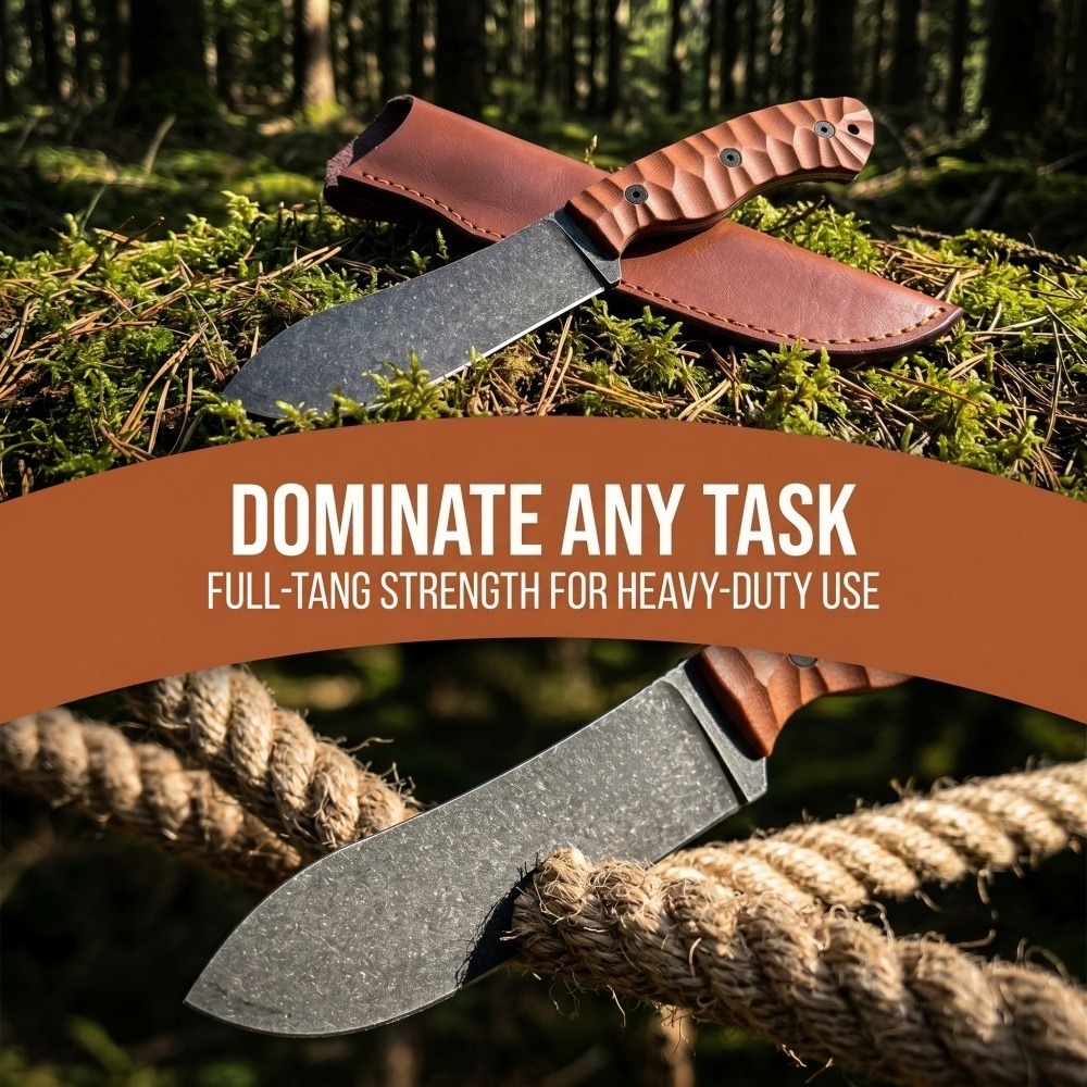 Durable Camping Fishing Portab - огляд і ціна Survival Knife Full Tang