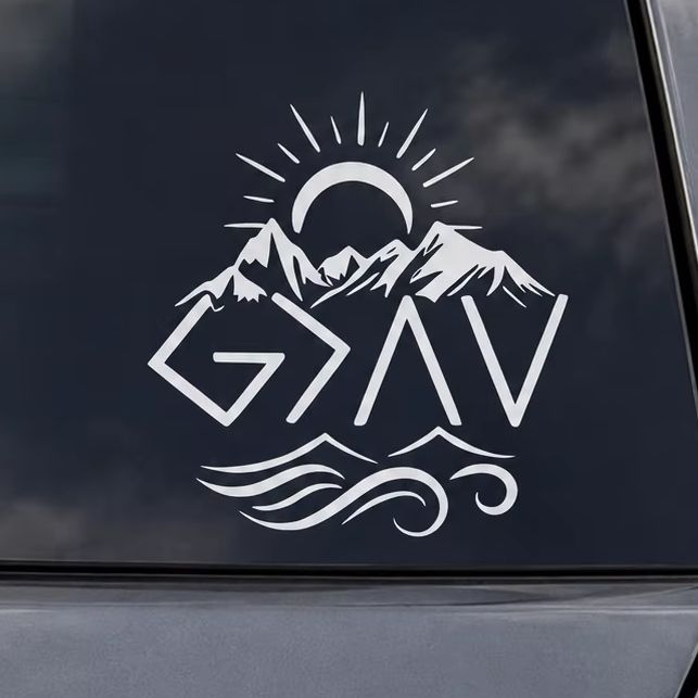Mountain Peak Car Stickers Wat - огляд і ціна Outdoor Adventure Words