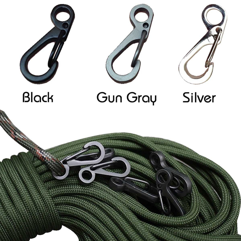 10Pcs/lot Mini Carabiner Parac - огляд і ціна Outdoor Adventure Backpack