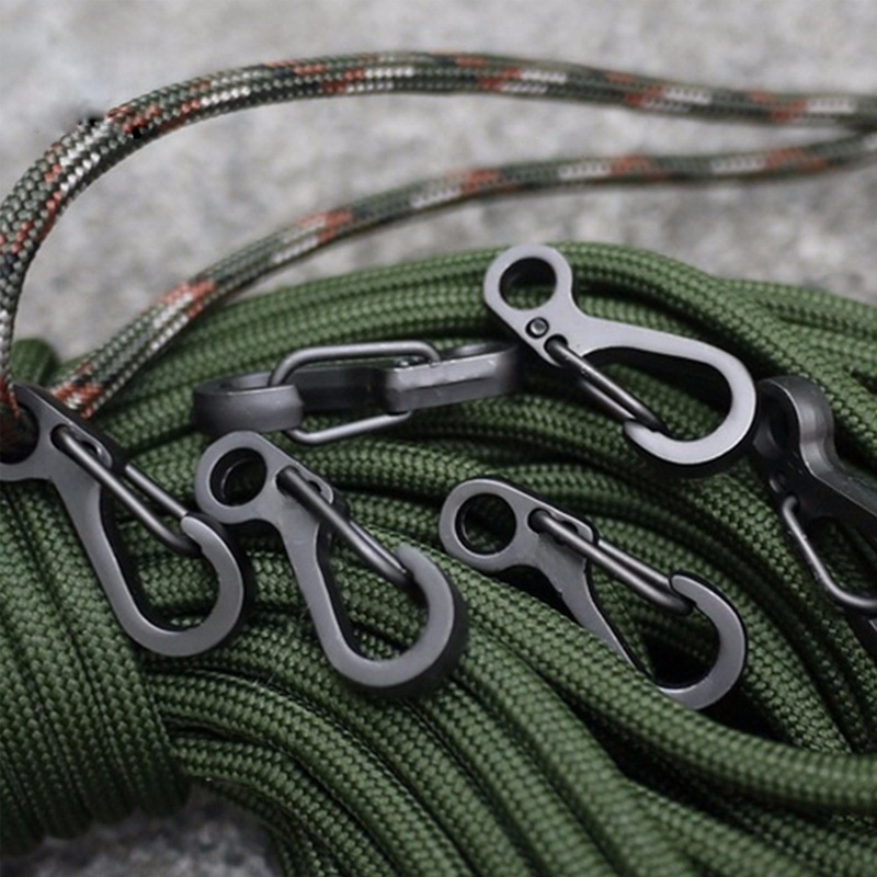 10Pcs/lot Mini Carabiner Parac - огляд і ціна Outdoor Adventure Backpack