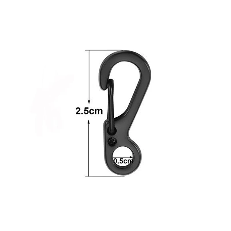 10Pcs/lot Mini Carabiner Parac - огляд і ціна Outdoor Adventure Backpack