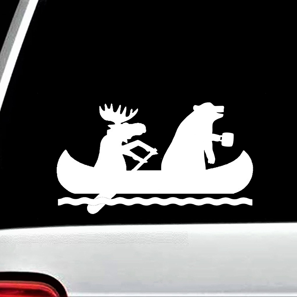 Moose Bear Canoe Camping Car D - огляд і ціна Outdoor Adventure Words