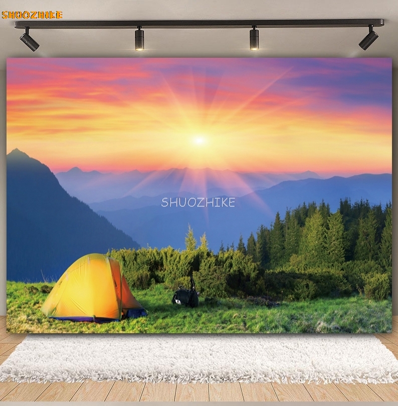 Outdoor Forest Camping Backdro - огляд і ціна Outdoor Adventure Background