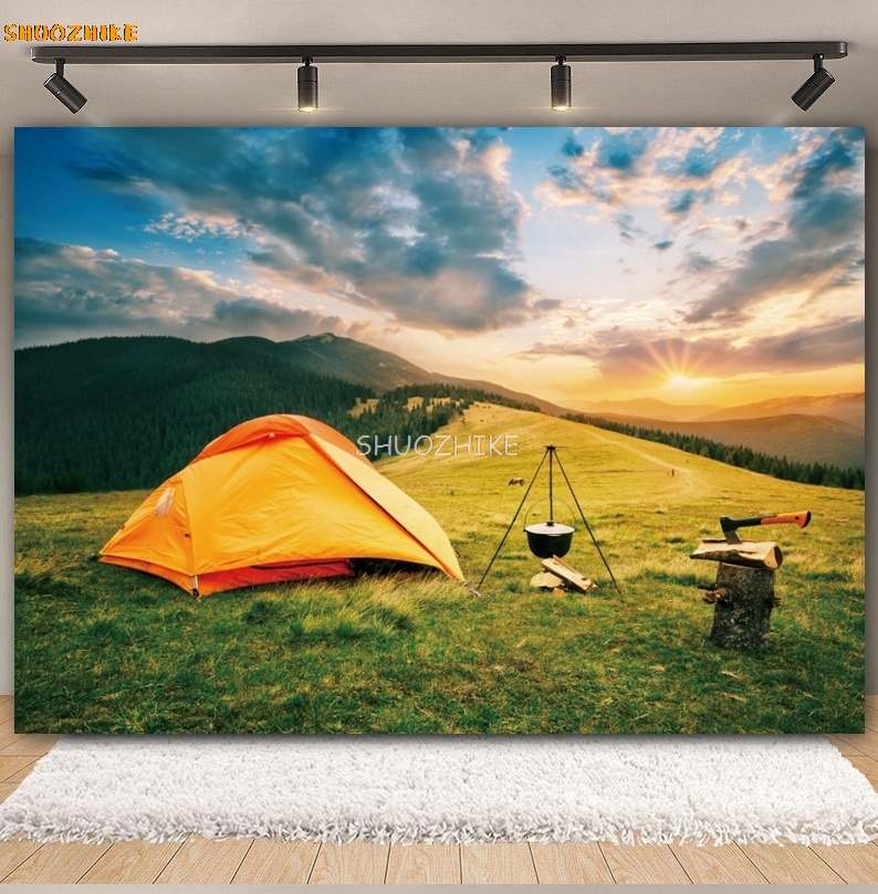 Outdoor Forest Camping Backdro - огляд і ціна Outdoor Adventure Background