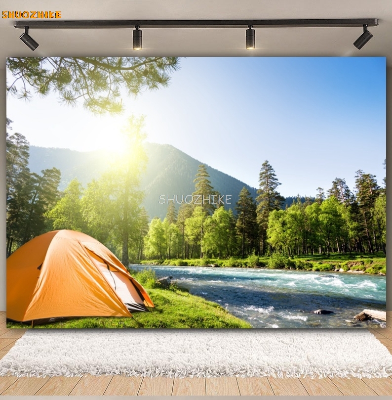 Outdoor Forest Camping Backdro - огляд і ціна Outdoor Adventure Background