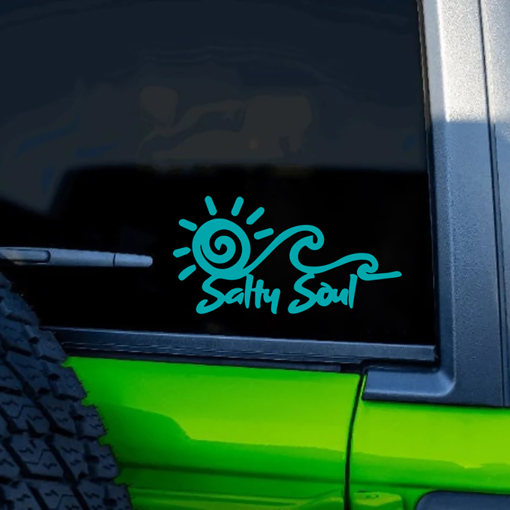 Salty Soul Sun Wave Vinyl Stic - огляд і ціна Outdoor Adventure Words