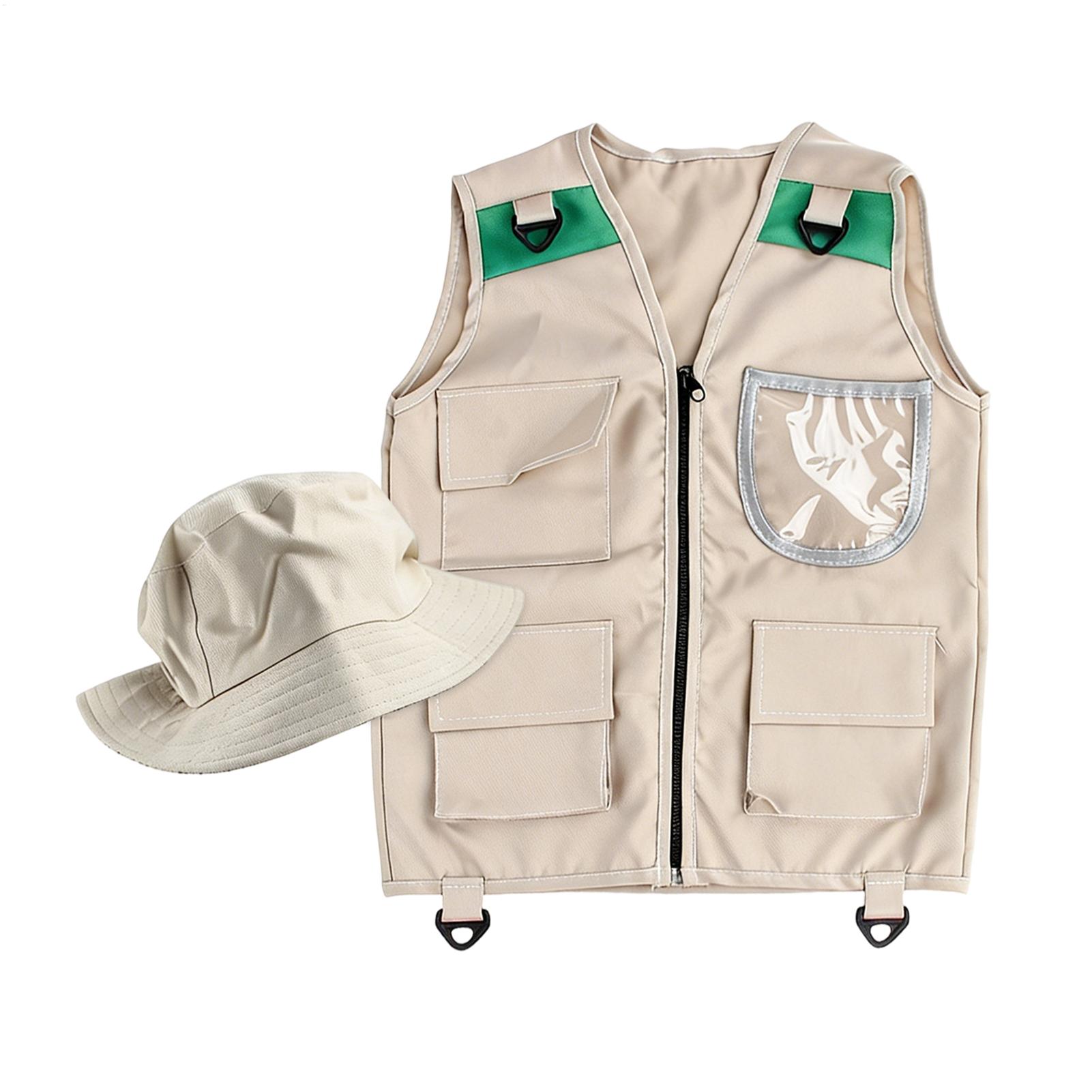 Kids Costume Vest Hat ,Nature  - огляд і ціна Outdoor Adventure Kids Party