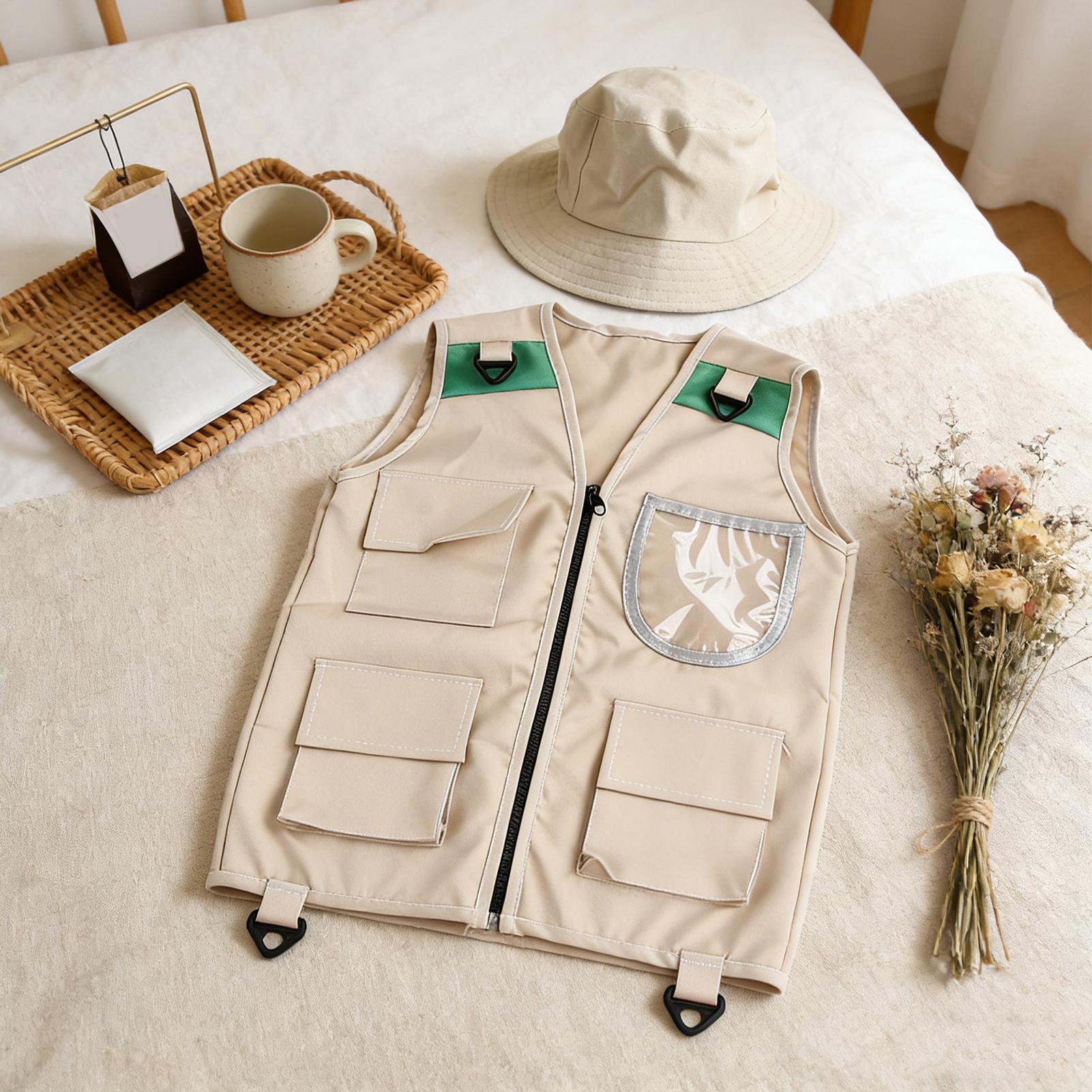 Kids Costume Vest Hat ,Nature  - огляд і ціна Outdoor Adventure Kids Party