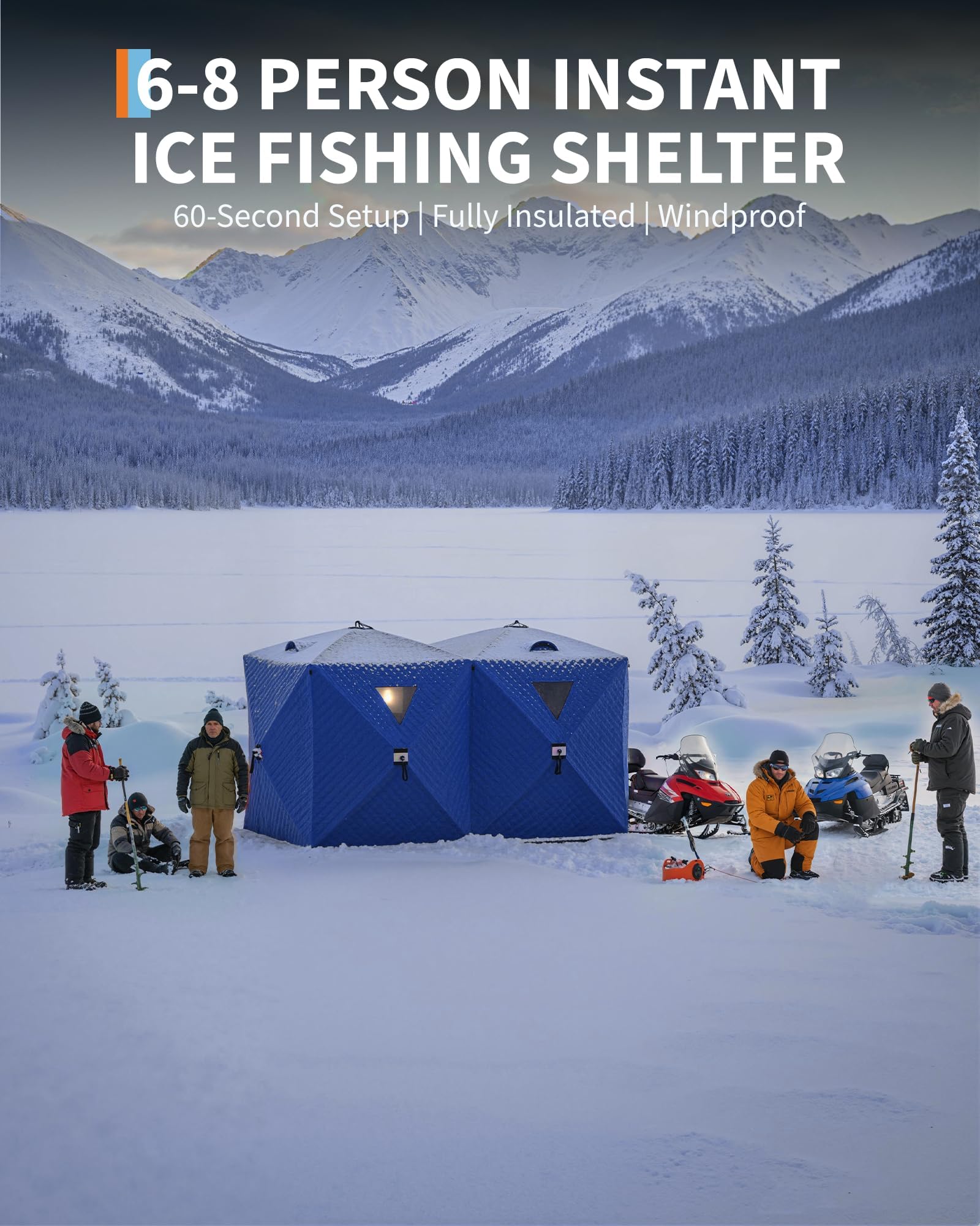 Pop-Up Ice Fishing Tent Hub-St - огляд і ціна Outdoor Adventure Tent