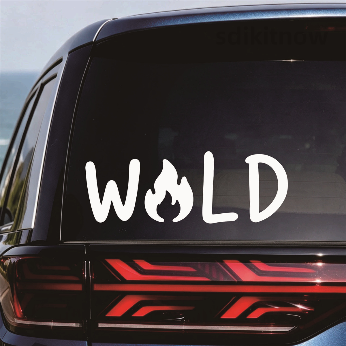 Wild Fire Camp Vinyl Car Stick - огляд і ціна Outdoor Adventure Words
