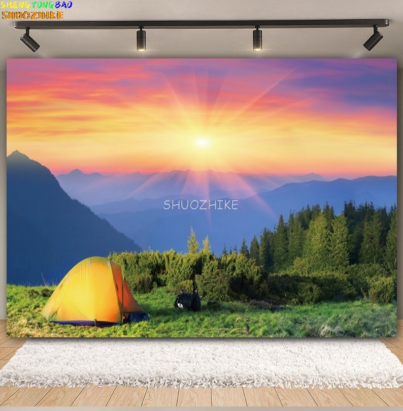 Outdoor Forest Camping Backdro - огляд і ціна Outdoor Adventure Background