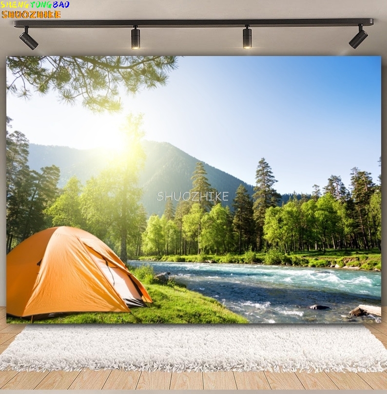 Outdoor Forest Camping Backdro - огляд і ціна Outdoor Adventure Background