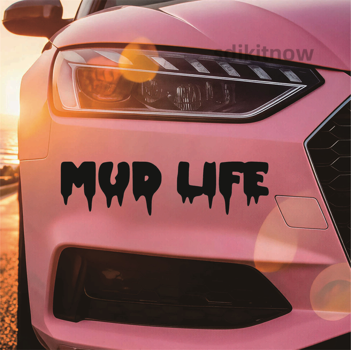 Dripping Mud Life Text car sti - огляд і ціна Outdoor Adventure Words