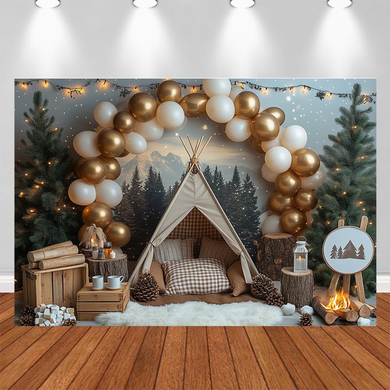 LS Night Camping Photography B - огляд і ціна Outdoor Adventure Background