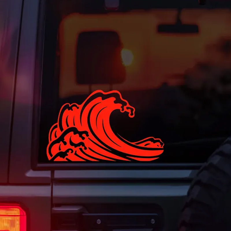 Ocean Wave Pattern Vinyl Car S - огляд і ціна Outdoor Adventure Words