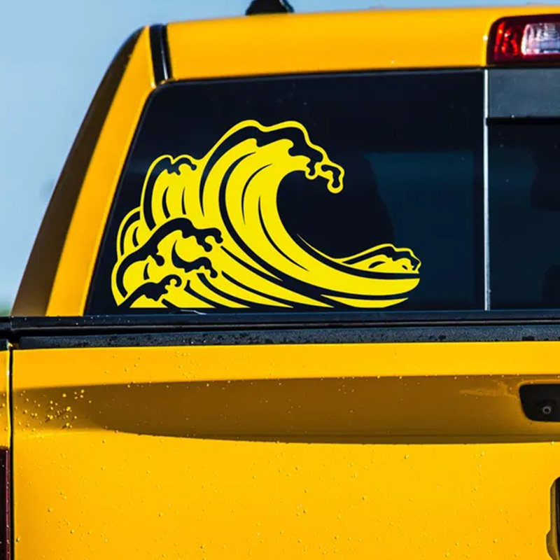 Ocean Wave Pattern Vinyl Car S - огляд і ціна Outdoor Adventure Words