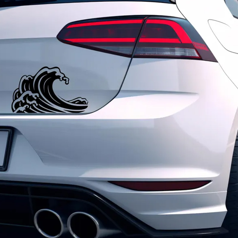 Ocean Wave Pattern Vinyl Car S - огляд і ціна Outdoor Adventure Words