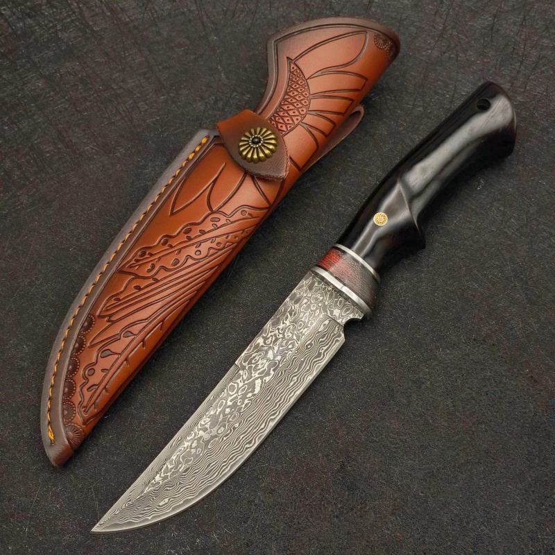Damascus VG10 outdoor high har - огляд і ціна Survival Knife Full Tang
