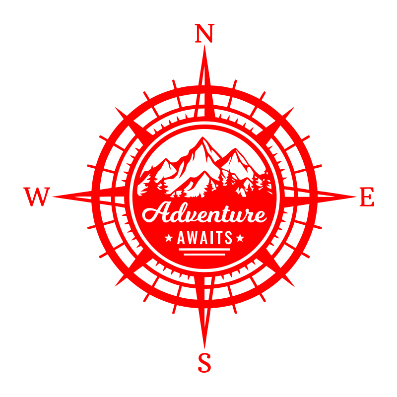 Adventure Awaits Compass Car S - огляд і ціна Outdoor Adventure Words