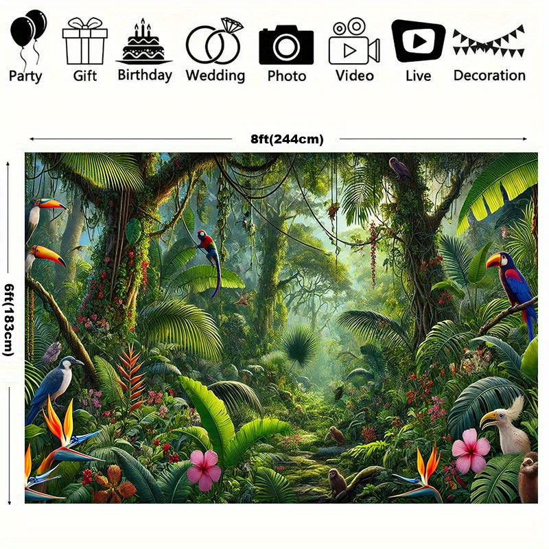 1pc Jungle Adventure Backgroun - огляд і ціна Outdoor Adventure Background